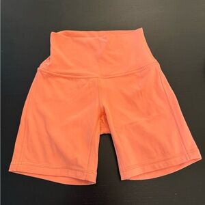 lululemon athletica High-Rise orange  Bike Shorts
